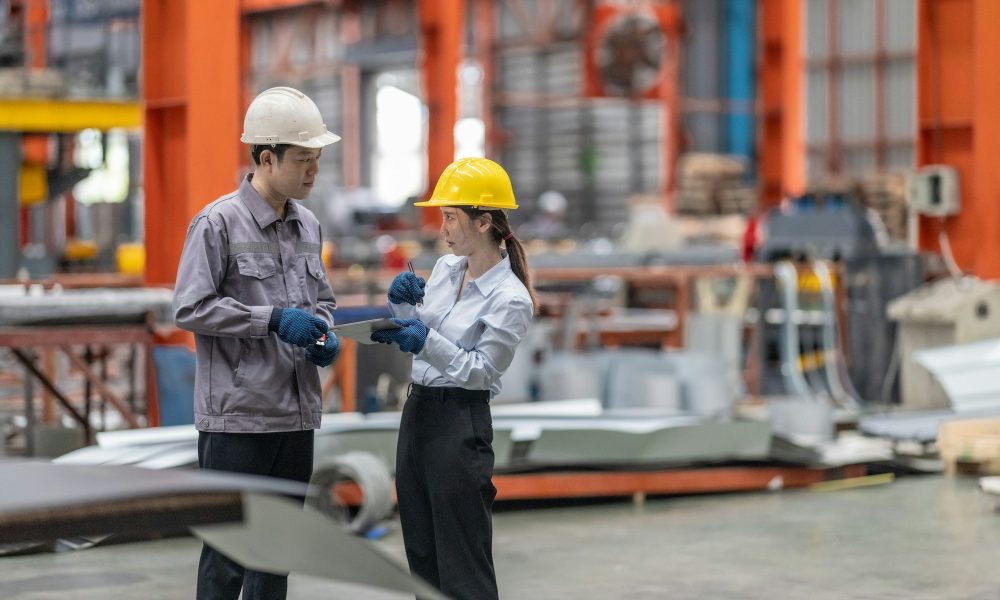 Industrial Consultation at Metal Factory